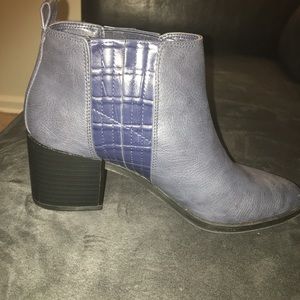 Blue short boots